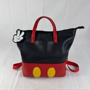 Disney Dani‎ Nicole Mickey Mouse Mini Backpack Bag Red Black Yellow Purse